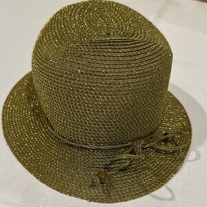 August Hat Company Elegant Green with Gold Shimmer Women's Hat